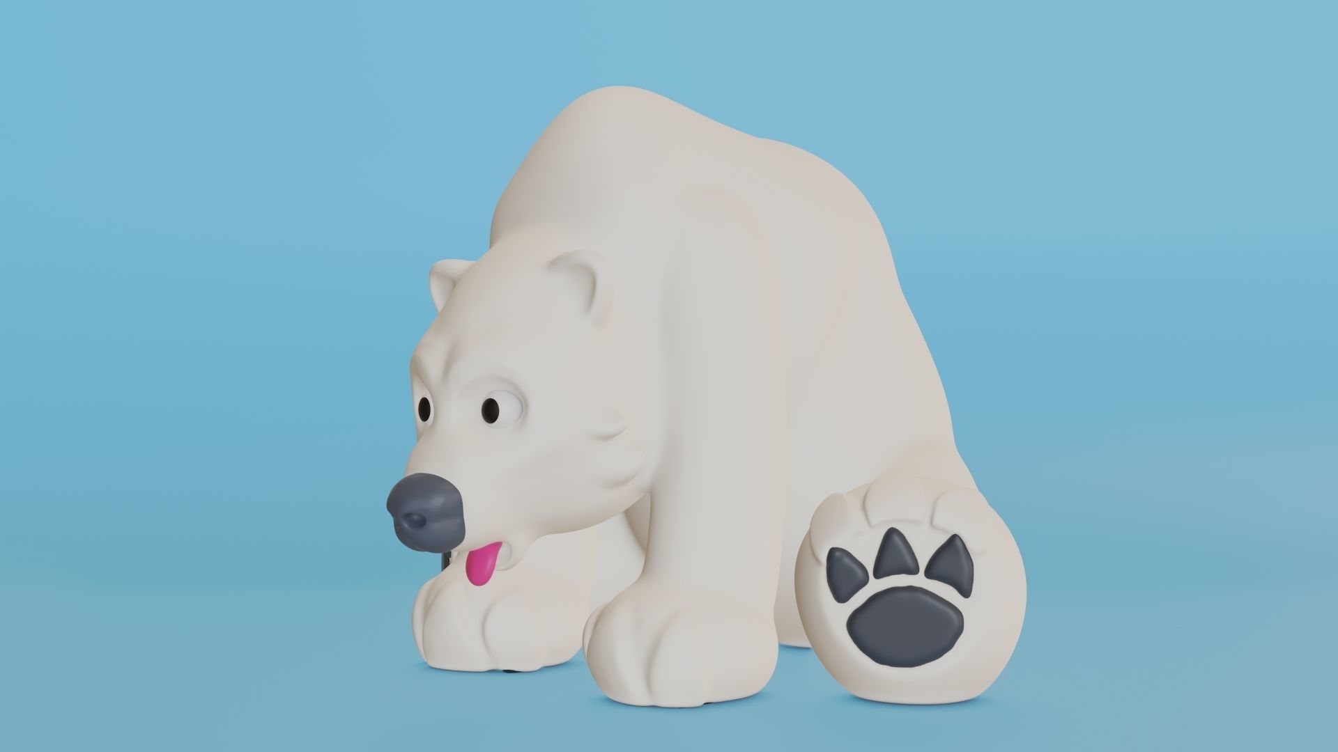 Polar Bear 3D print model_2