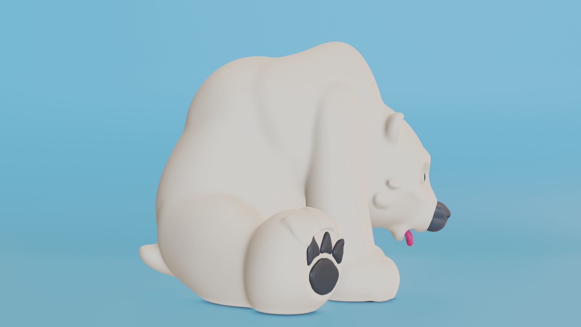 Polar Bear 3D print model_4