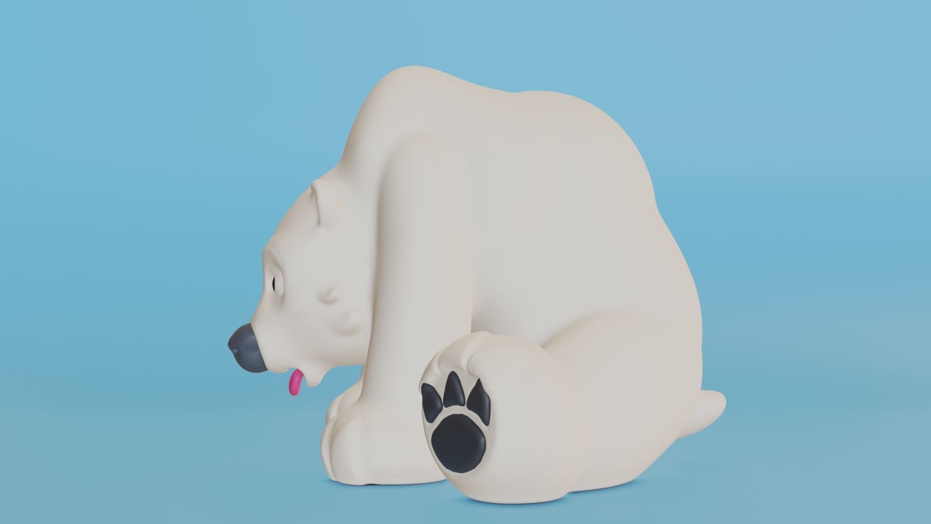 Polar Bear 3D print model_3