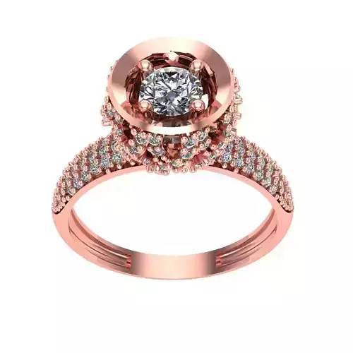 Ring Solitaire Diamond High quality CSS 009