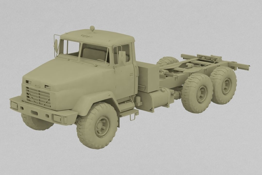 Kraz Truck 3D print model_2