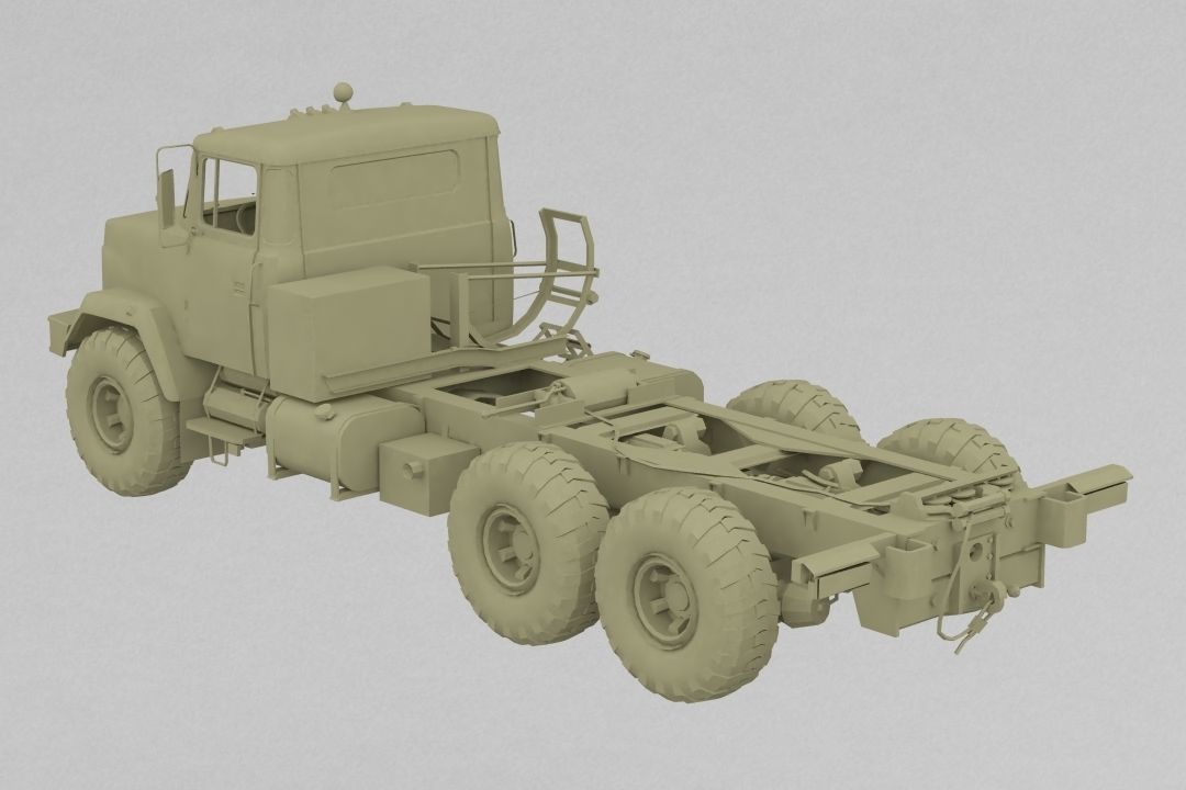 Kraz Truck 3D print model_3