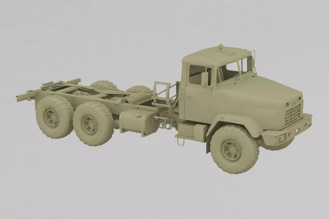 Kraz Truck 3D print model_0