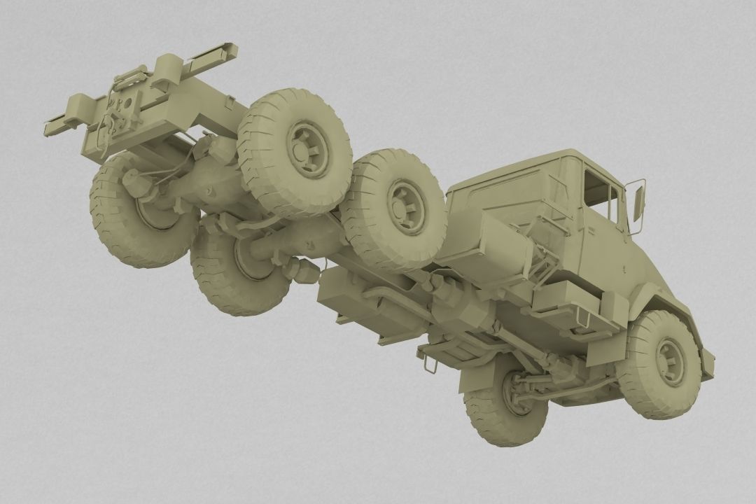 Kraz Truck 3D print model_6