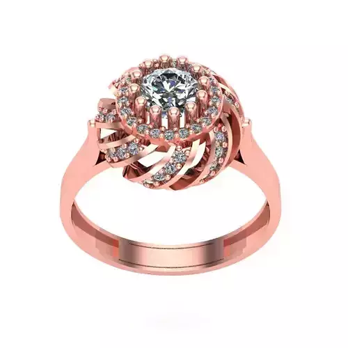 Ring Solitaire Diamond High quality CSS 011