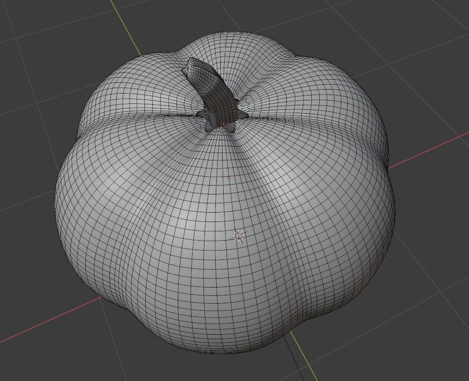 Halloween Pumpkin head ghost -Jack-o-lantern 3D model low-poly Low-poly 3D model_11