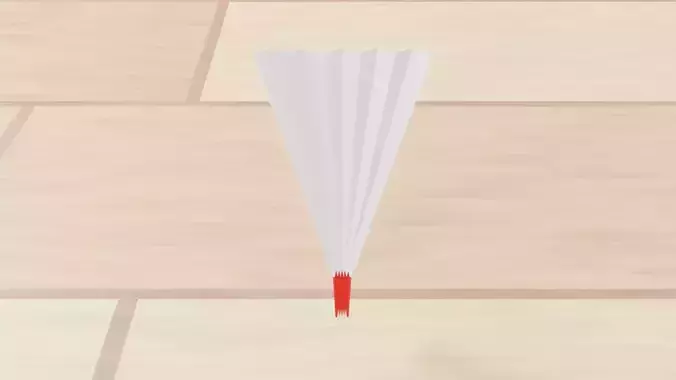 Harisen - Japanese Paper Fan 3D model