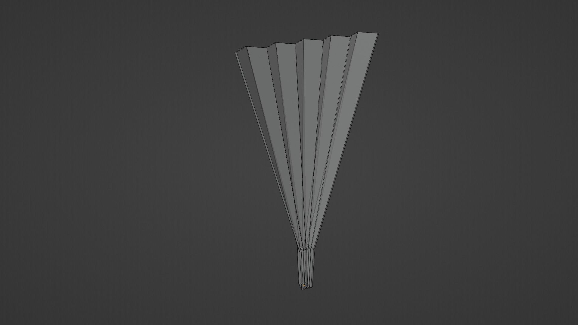 Harisen - Japanese Paper Fan 3D model_17
