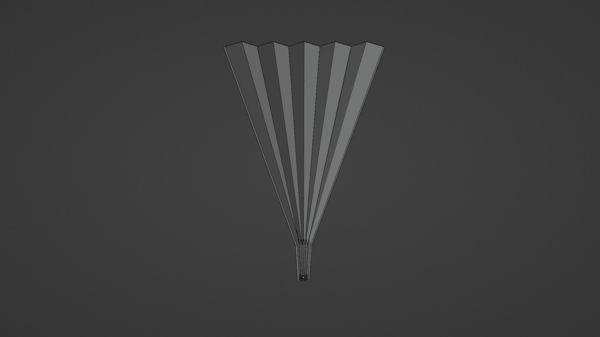 Harisen - Japanese Paper Fan 3D model_12