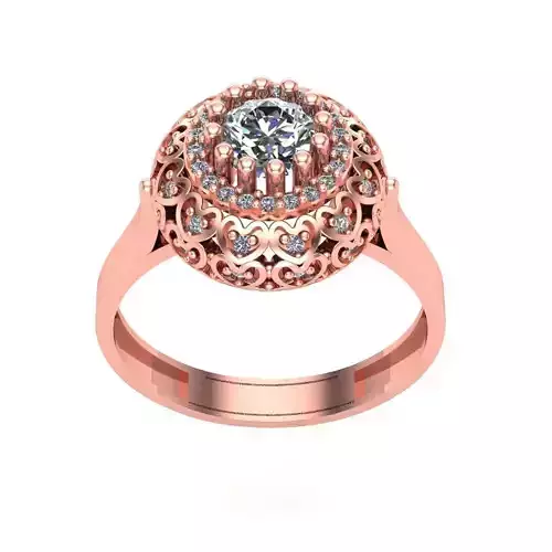 Ring Solitaire Diamond High quality CSS 014