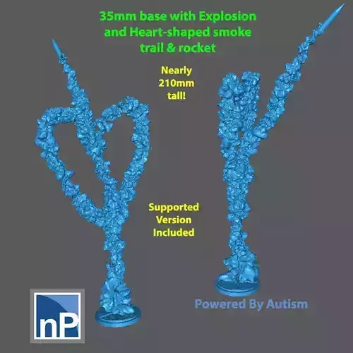 Marvel Crisis Protocol - Heart-Shaped Smoke Trail