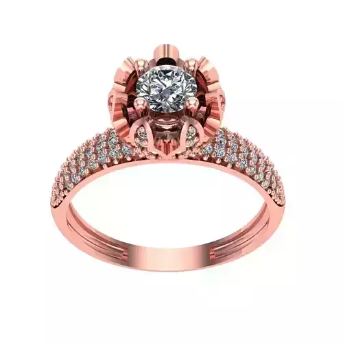 Ring Solitaire Diamond High quality CSS 017