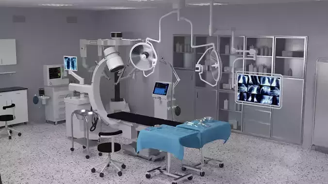 Operating Room 3D Model 3D model