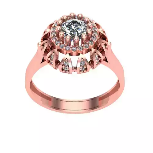 Ring Solitaire Diamond High quality CSS 018