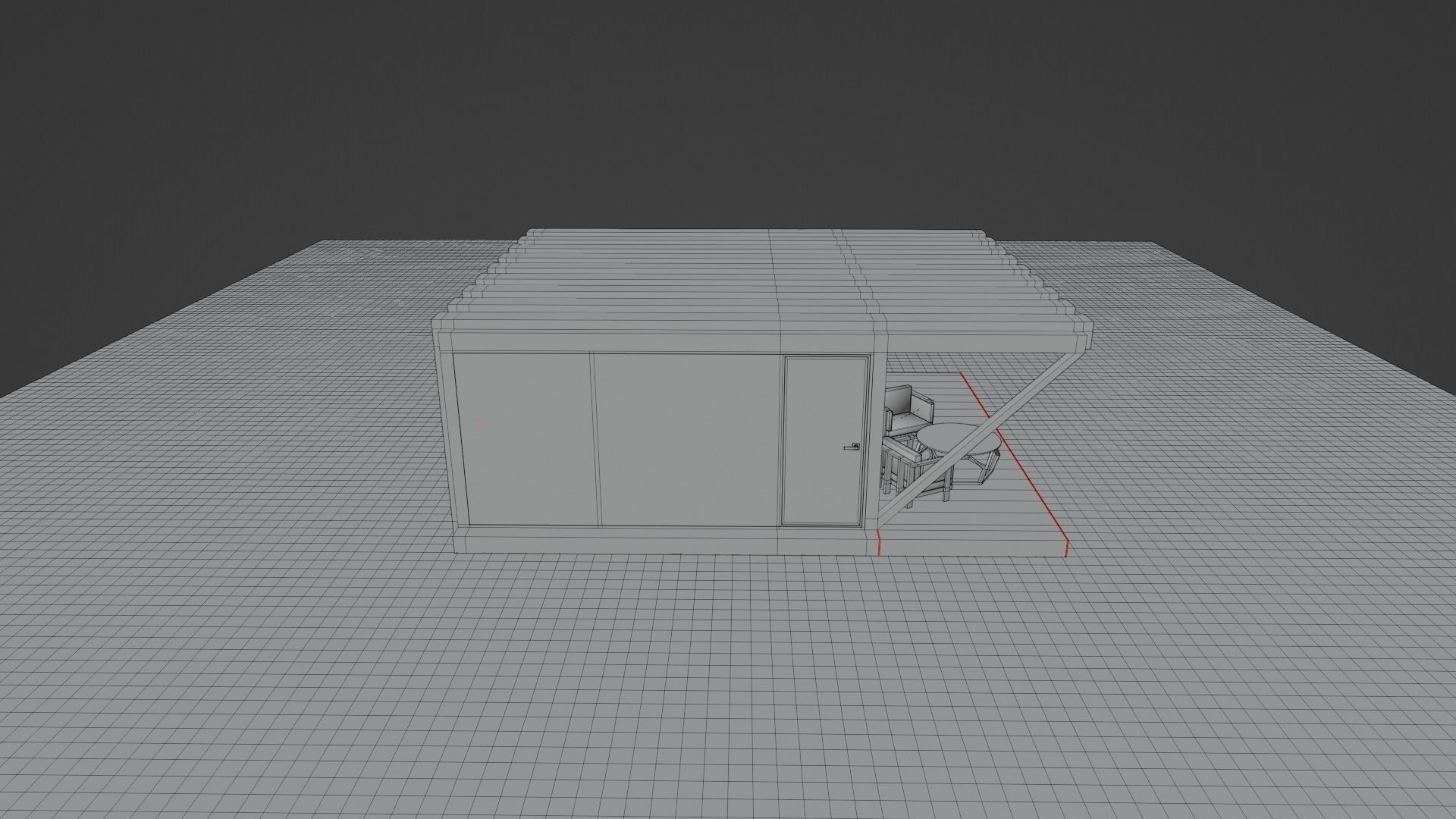 House in the wood Low-poly 3D model_15