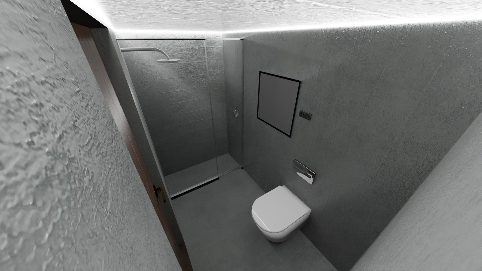 House in the wood Low-poly 3D model_10