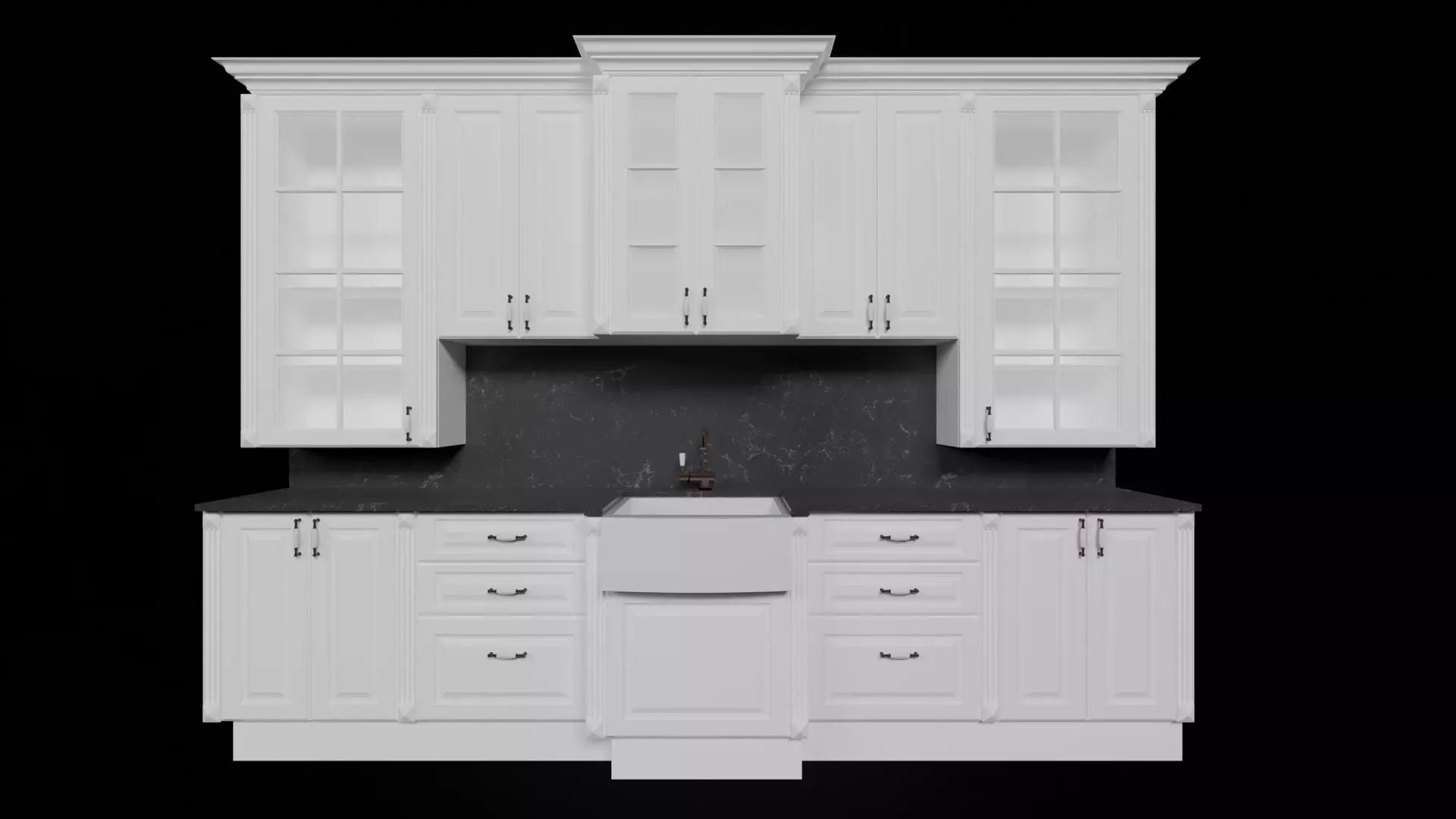 classic kitchen furniture 3D model