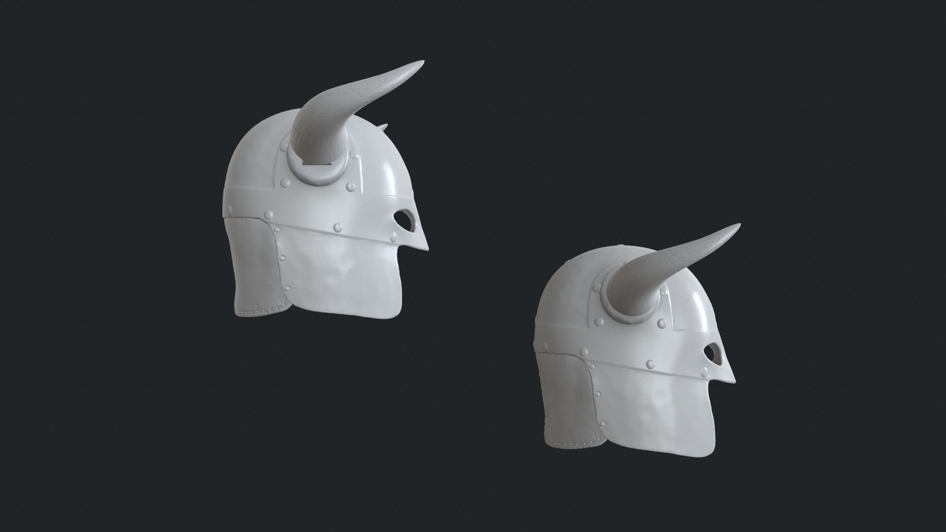 Viking helmet 3D print model_3