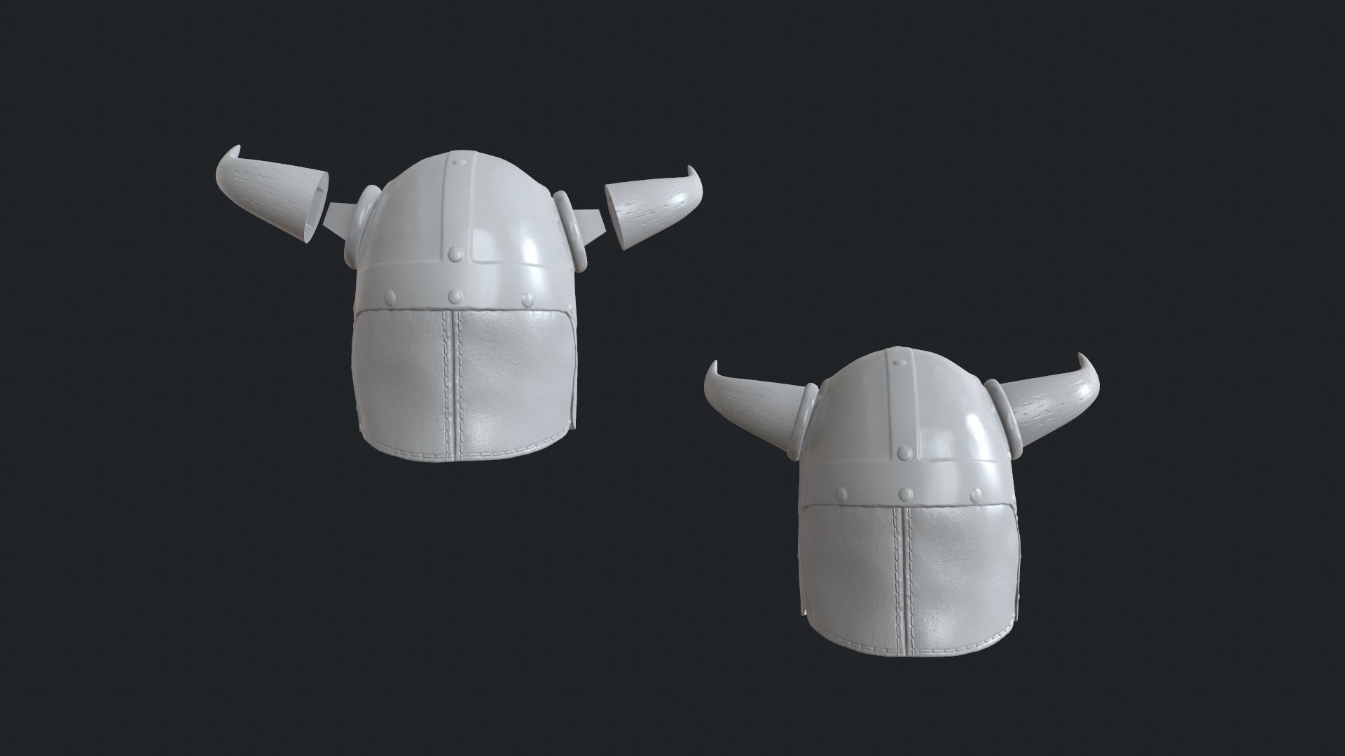 Viking helmet 3D print model_5