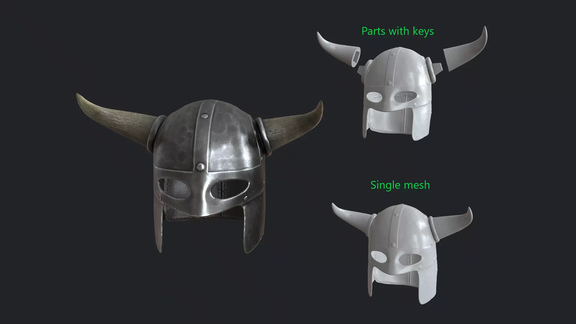 Viking helmet 3D print model_0