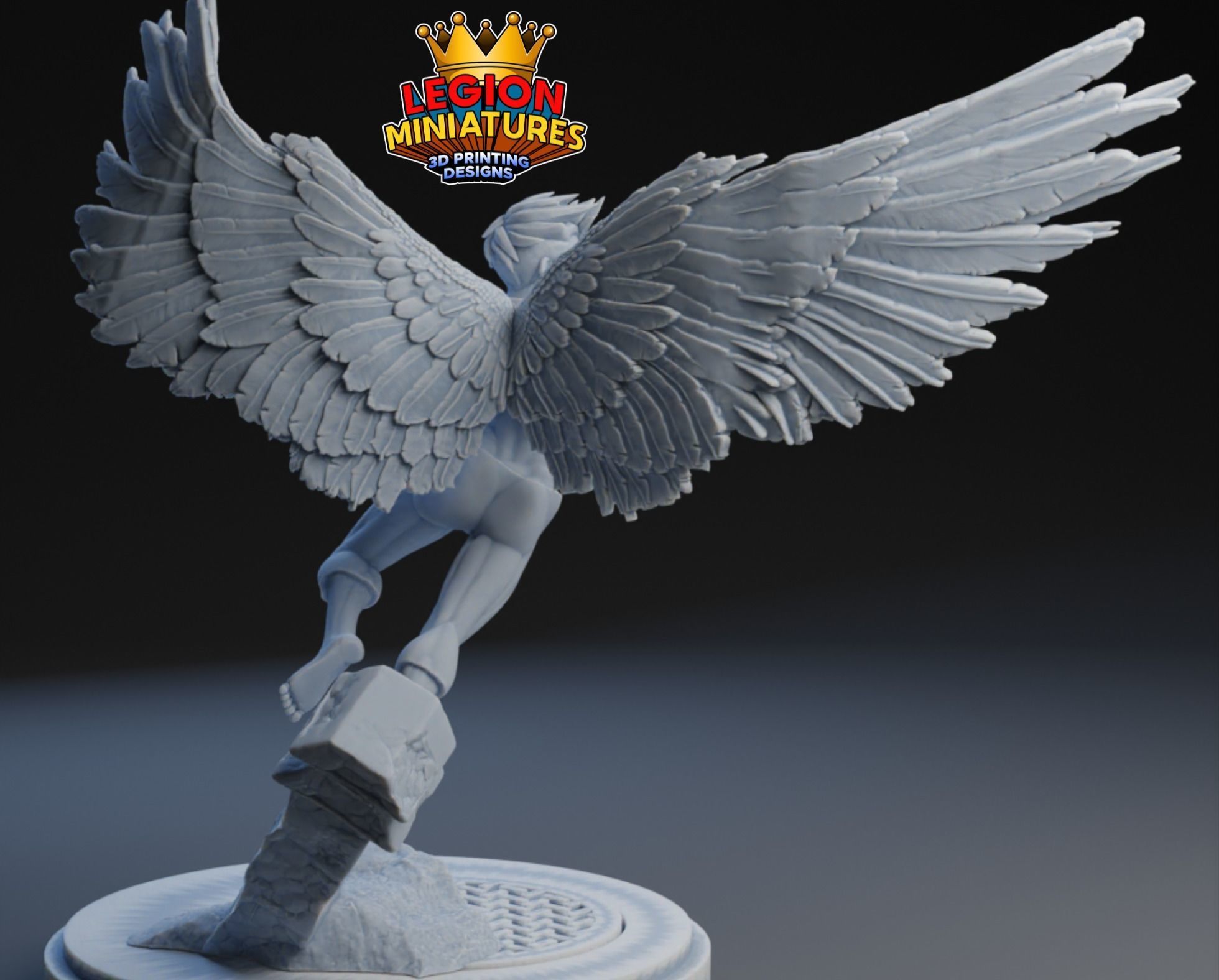 Marvel crisis protocol Swift presupported included 3D print model_2