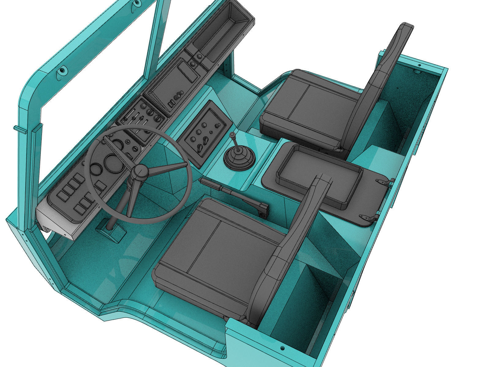 VOLVO C304 6X6 MILITARY TRUCK  Felt-valp  3D PRINT MODEL FOR RC 3D print model_17