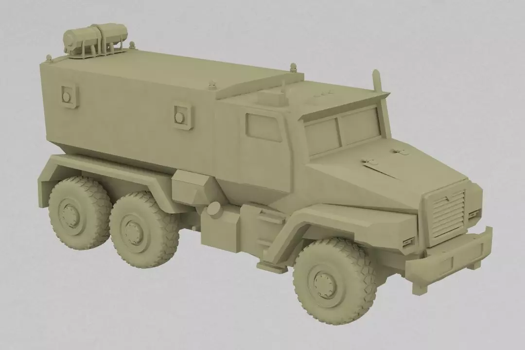 ural car 3D print model