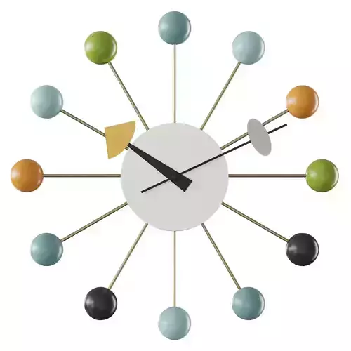 VITRA - BALL CLOCK MULTICOLOR In Stock - Watch