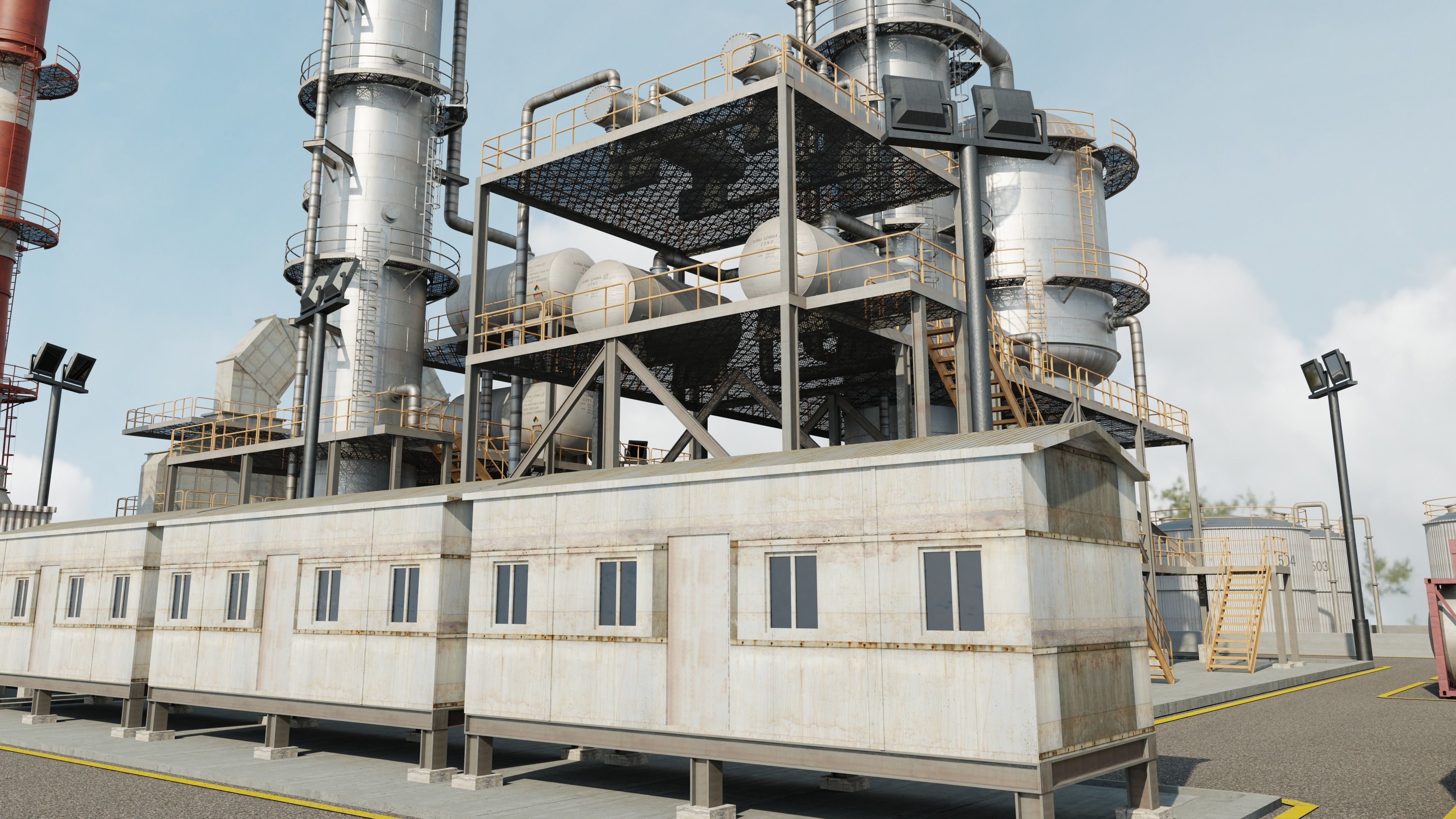 Refinery Unit Scene 3D model_19