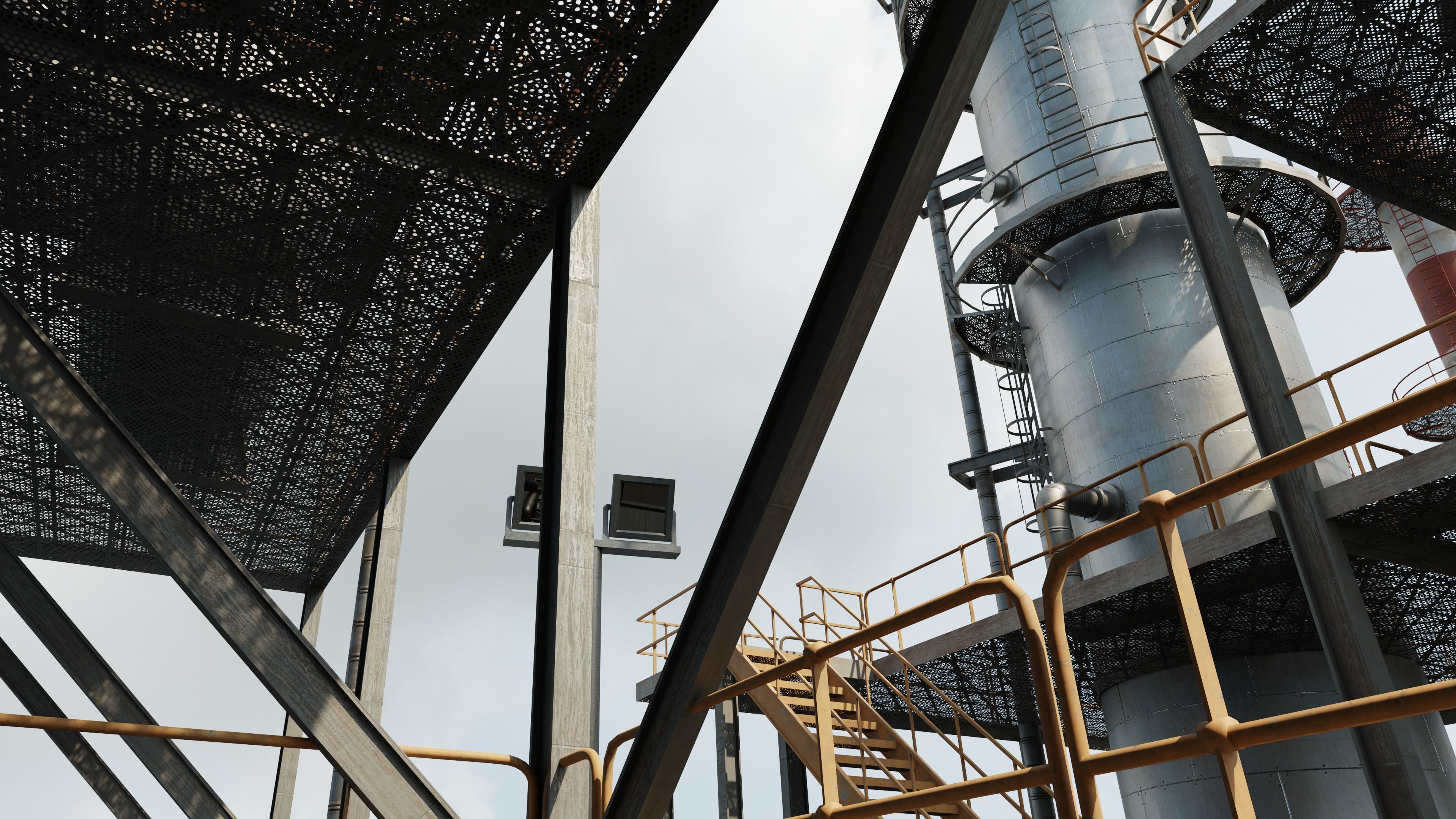 Refinery Unit Scene 3D model_22