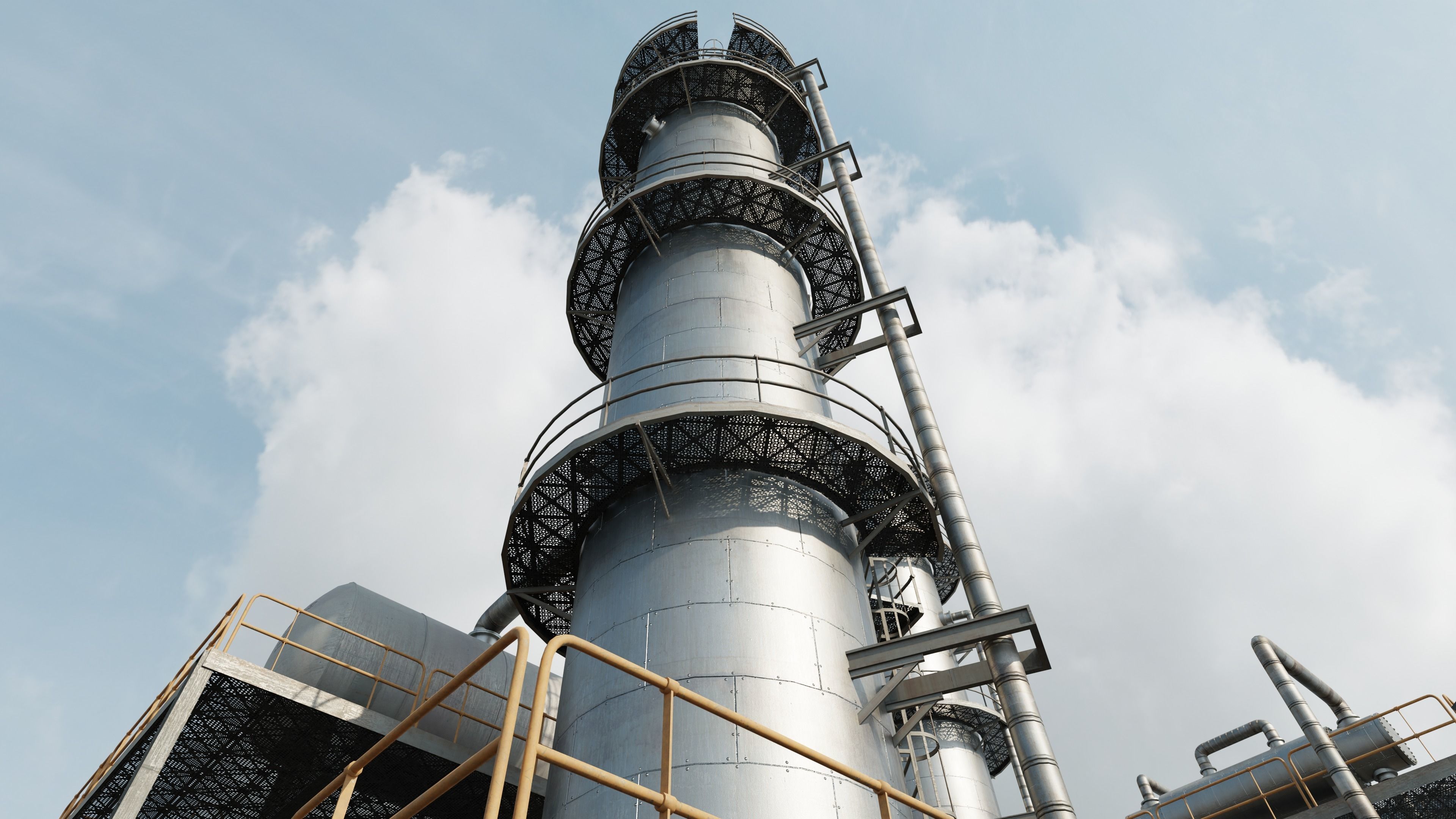 Refinery Unit Scene 3D model_1