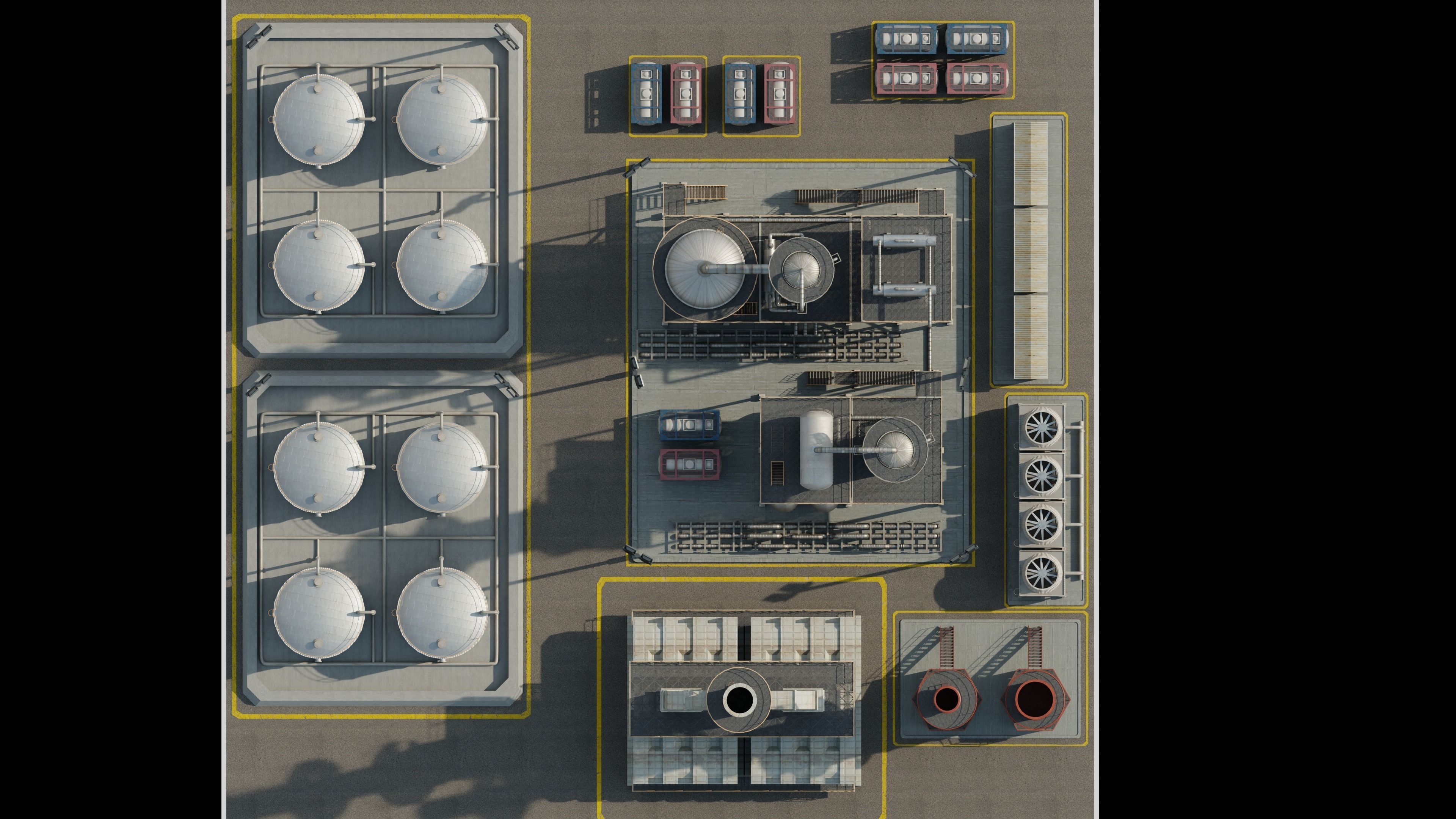 Refinery Unit Scene 3D model_13