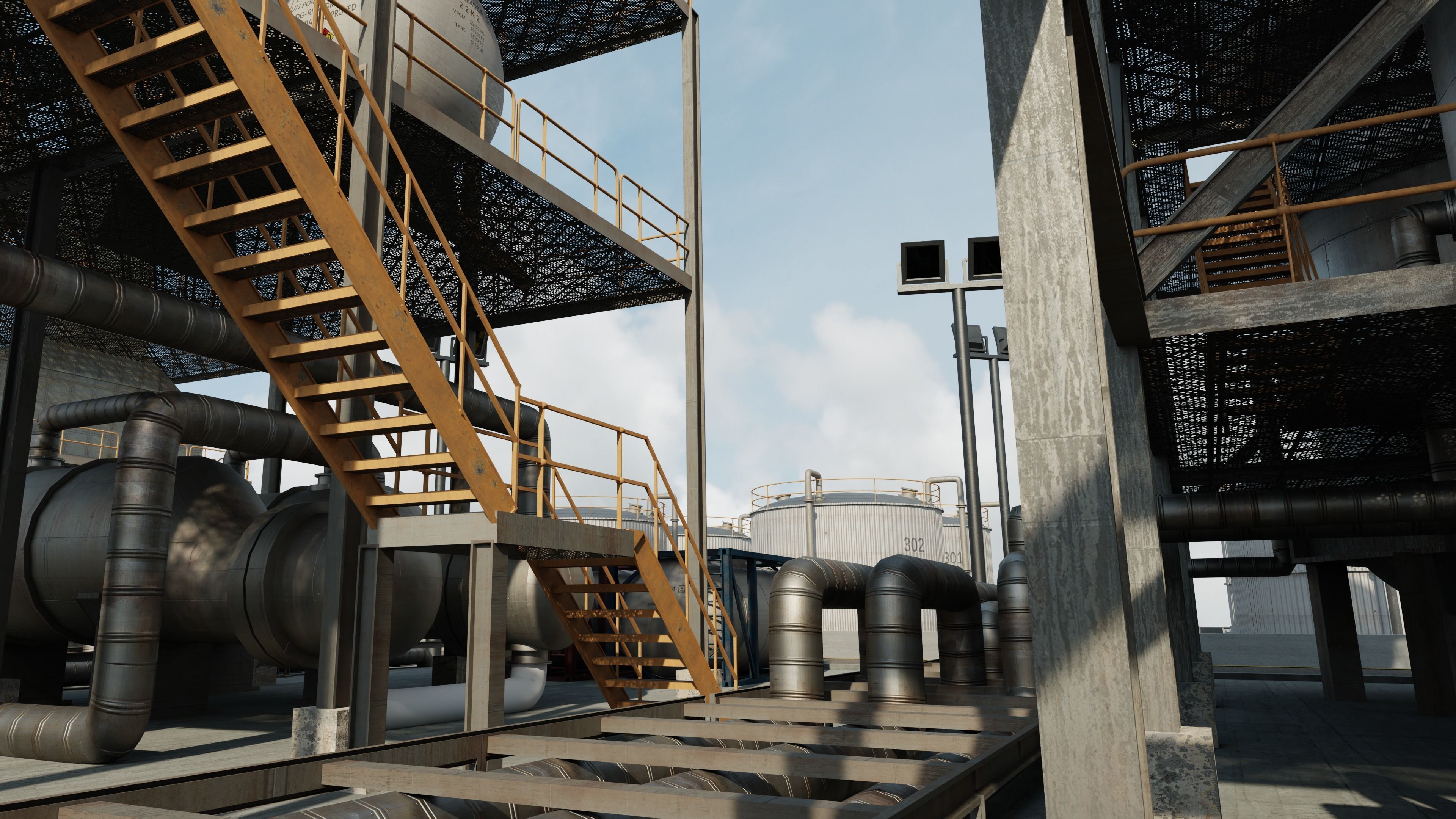 Refinery Unit Scene 3D model_21