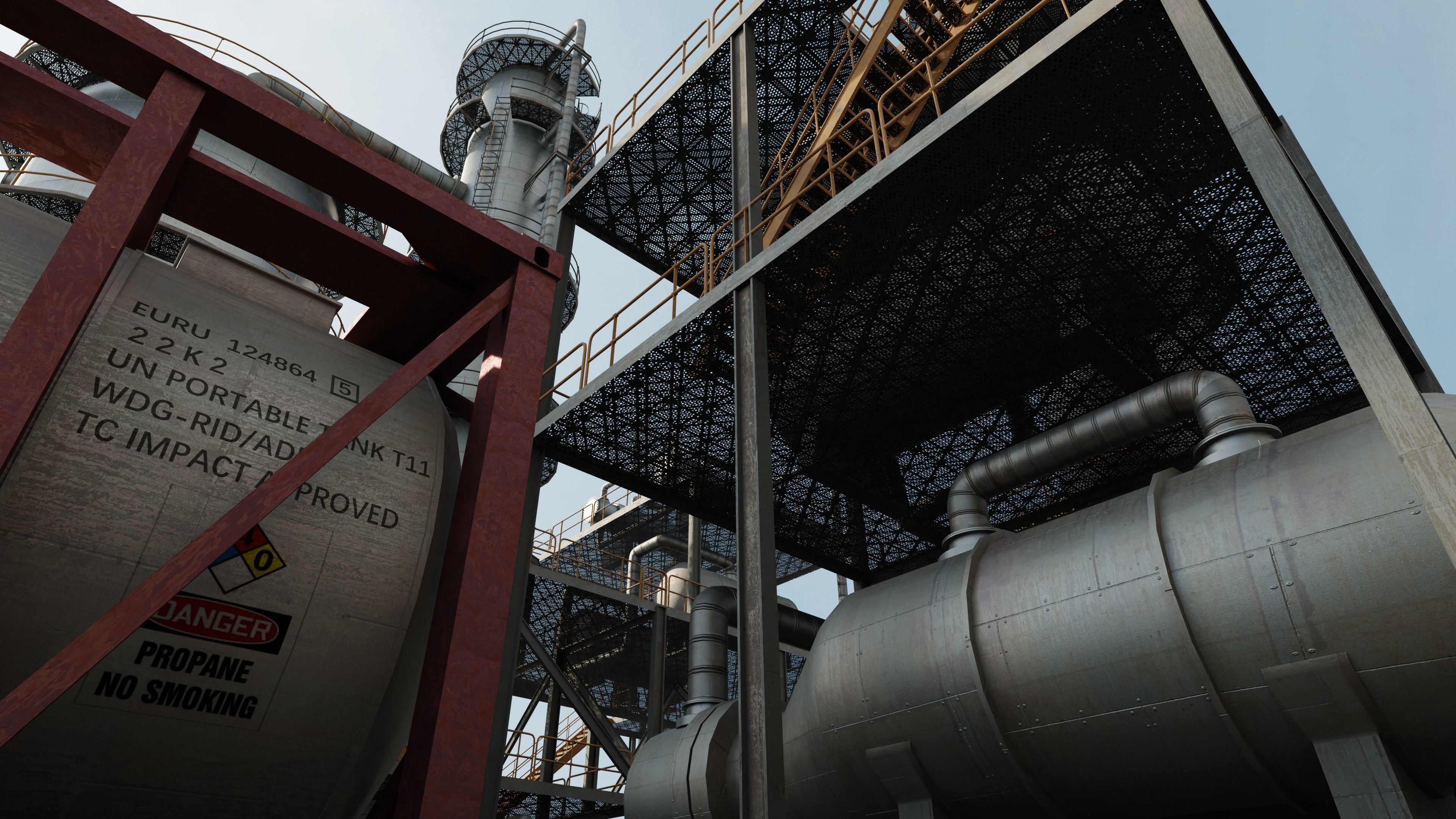 Refinery Unit Scene 3D model_15