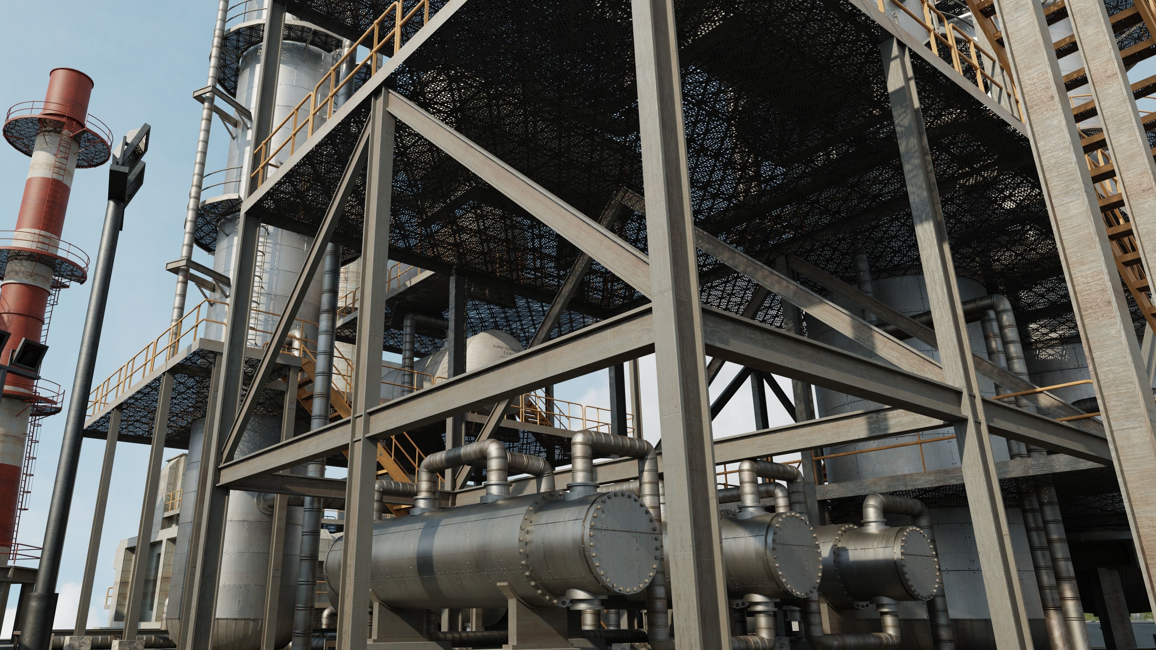 Refinery Unit Scene 3D model_25