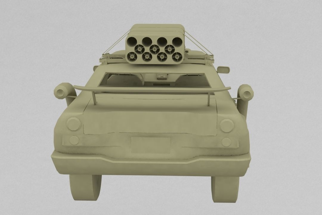 Battle Car 3D print model_4