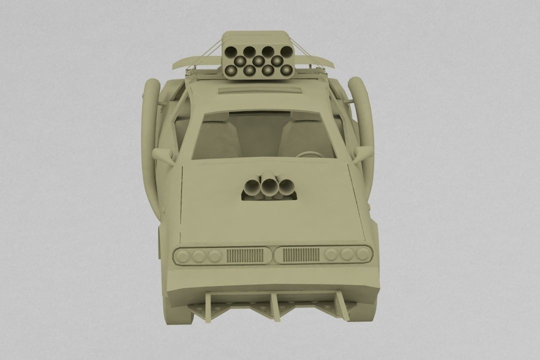 Battle Car 3D print model_1
