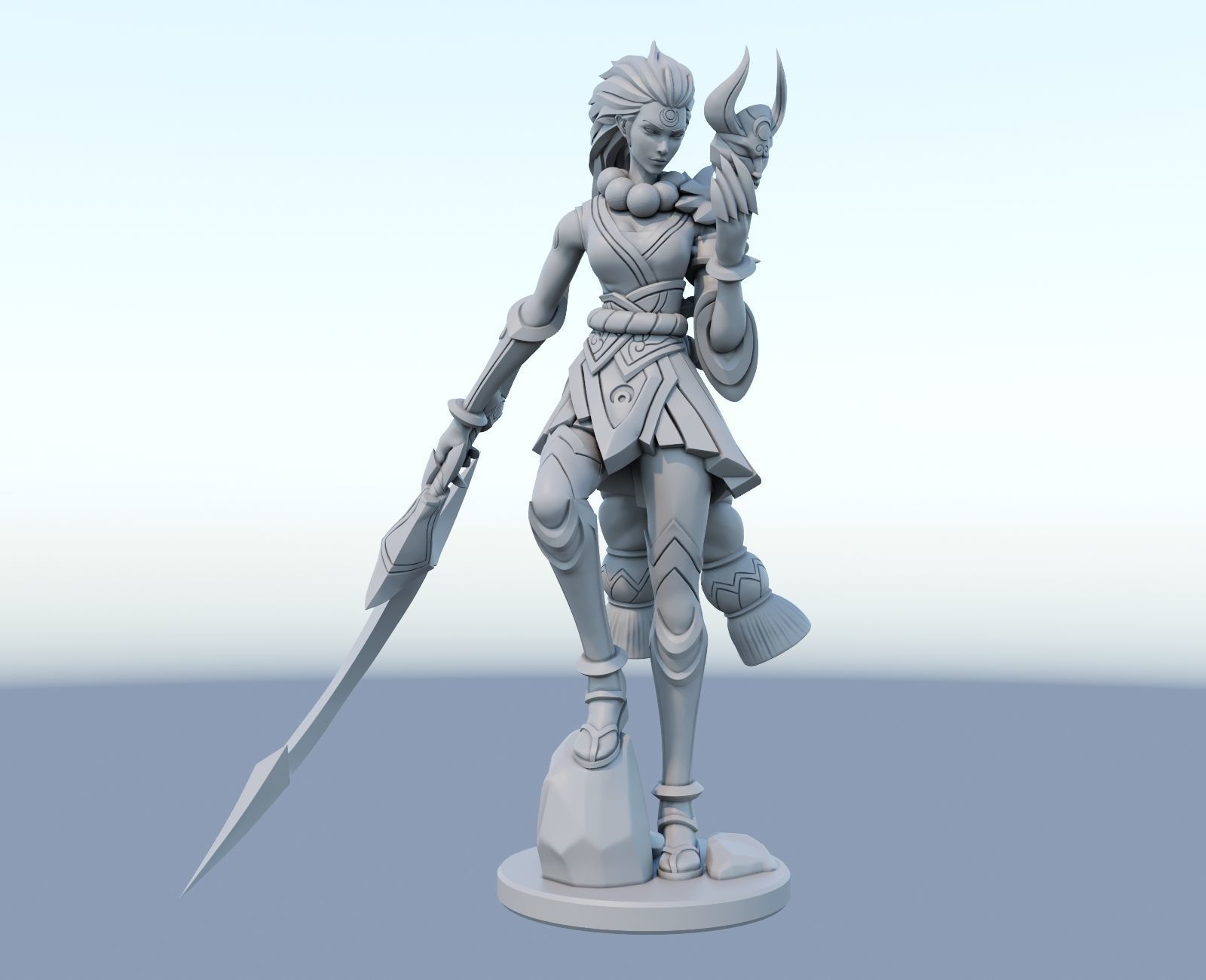 blood moon diana League of Legends 3D print model 3D print model_2