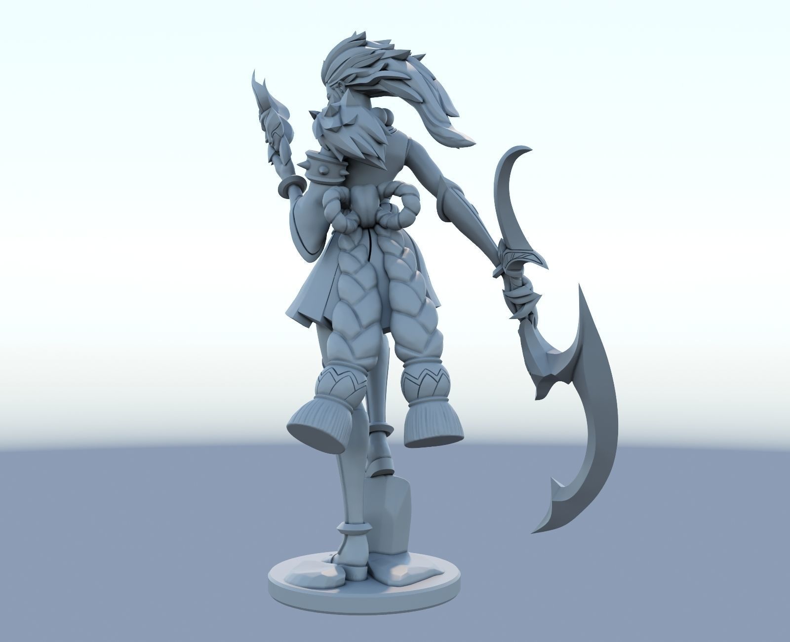 blood moon diana League of Legends 3D print model 3D print model_4