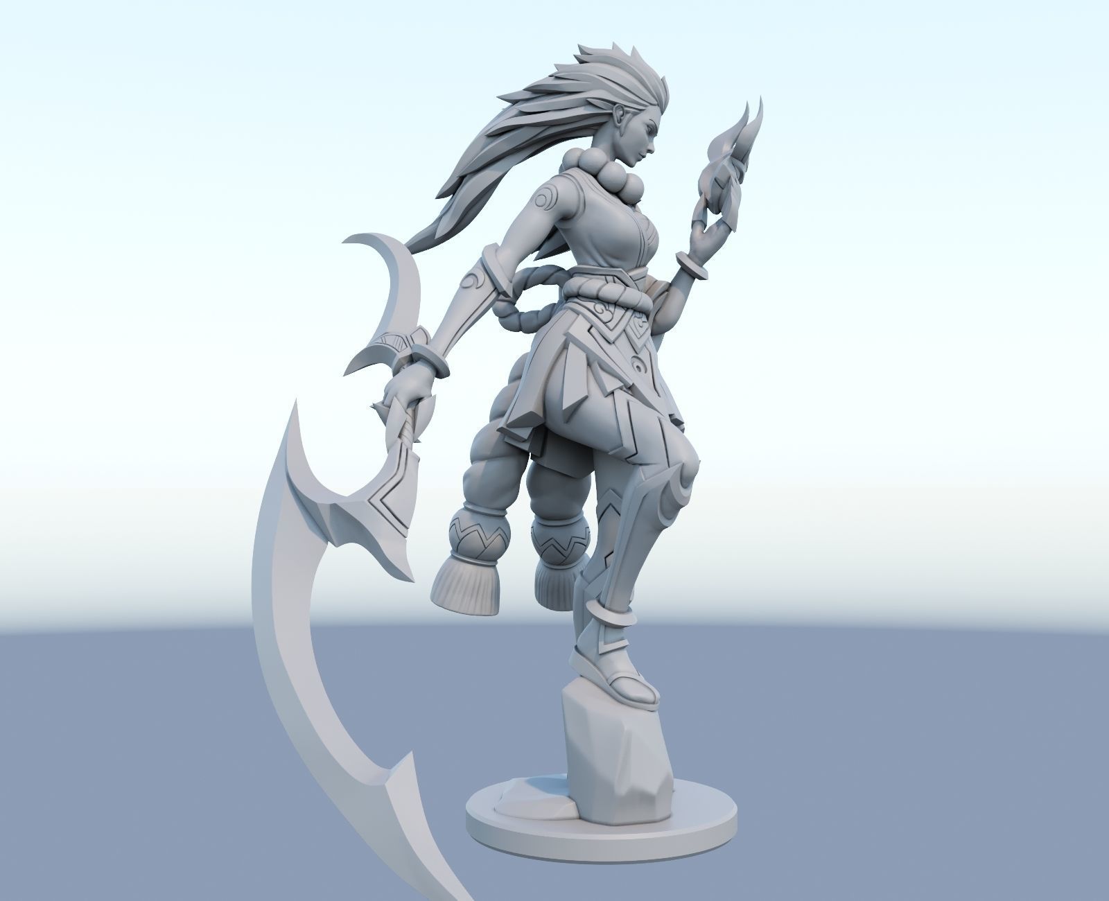 blood moon diana League of Legends 3D print model 3D print model_6