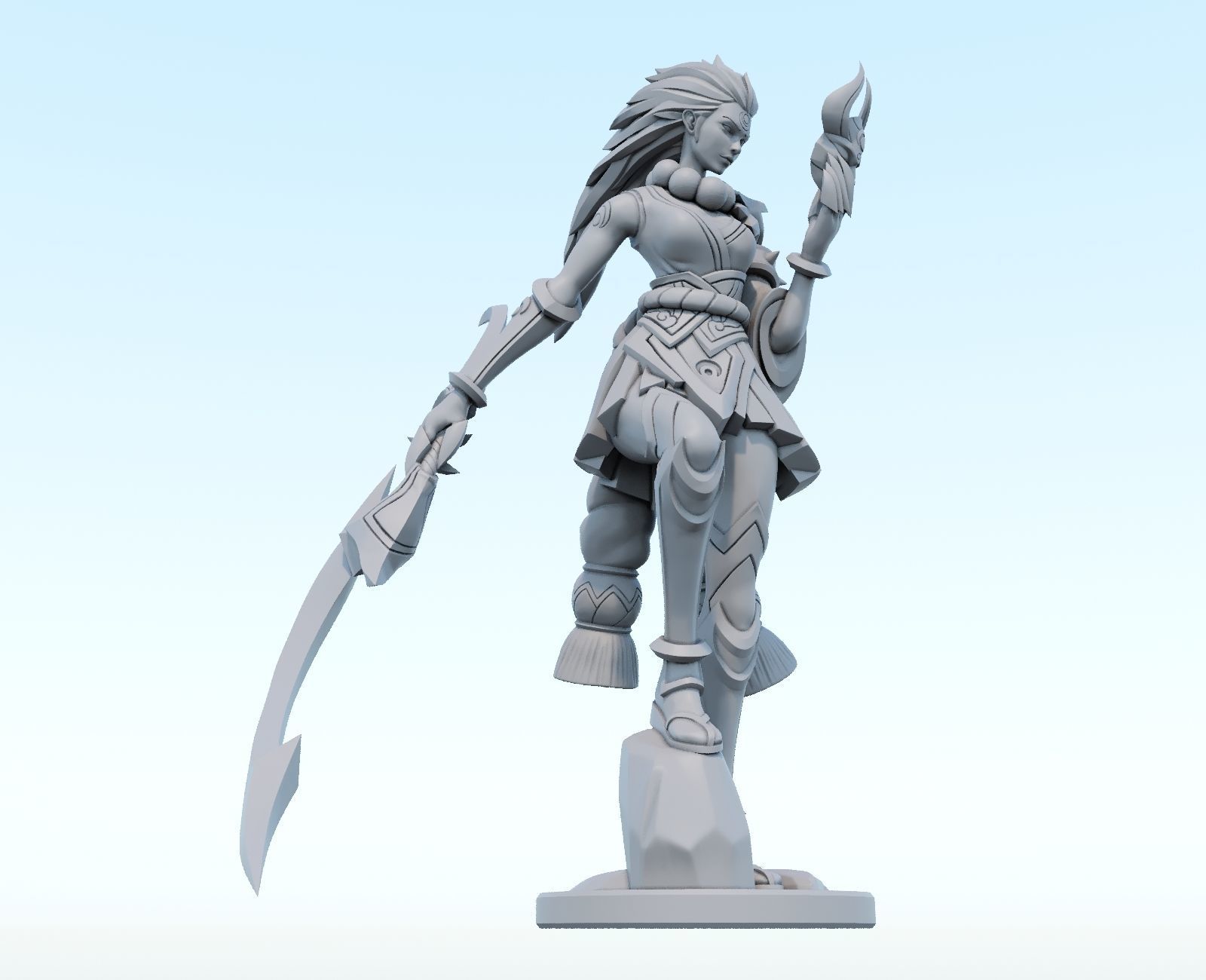 blood moon diana League of Legends 3D print model 3D print model_7