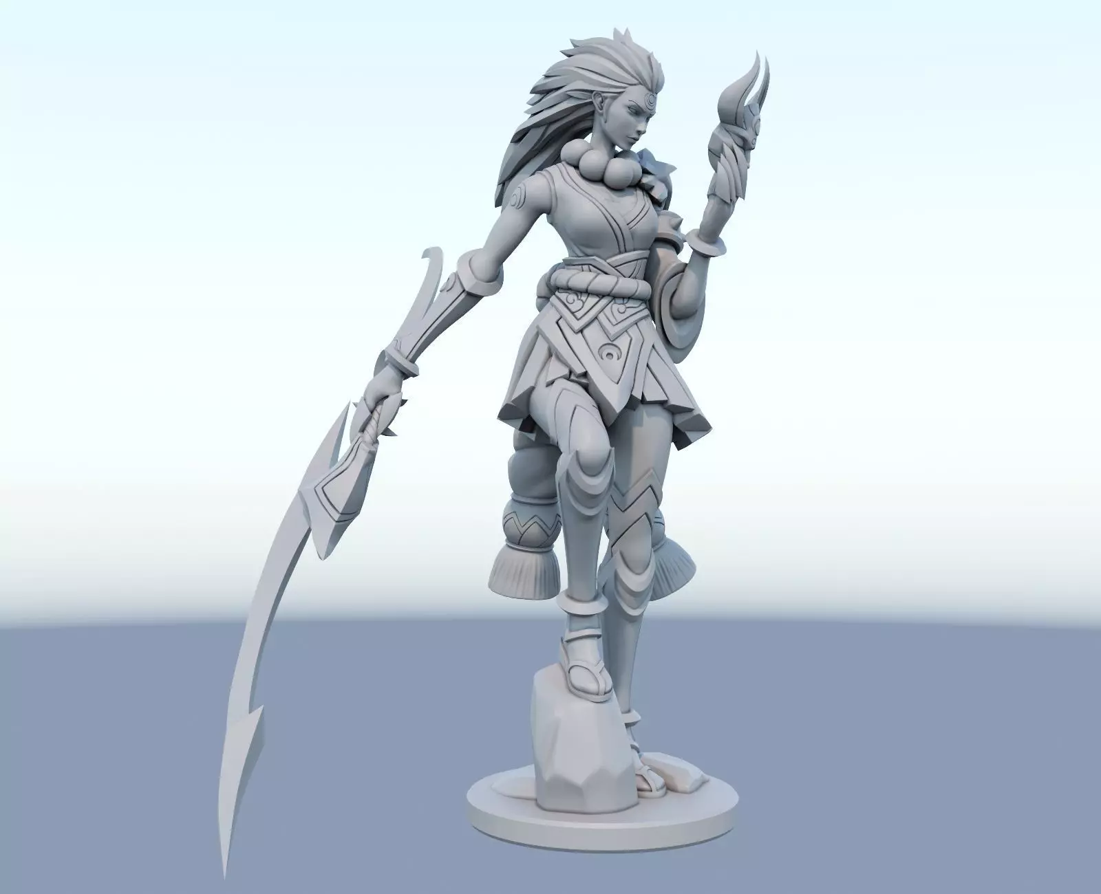 blood moon diana League of Legends 3D print model 3D print model_0