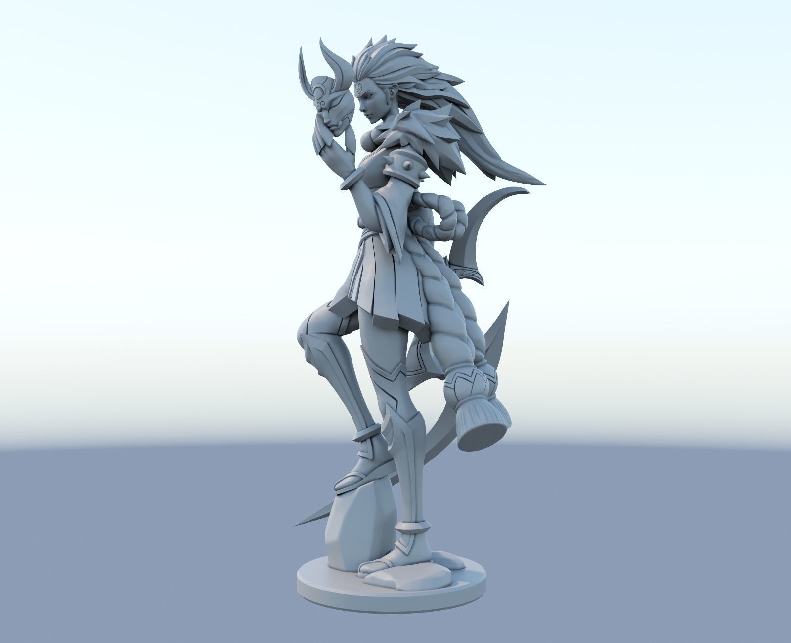 blood moon diana League of Legends 3D print model 3D print model_3