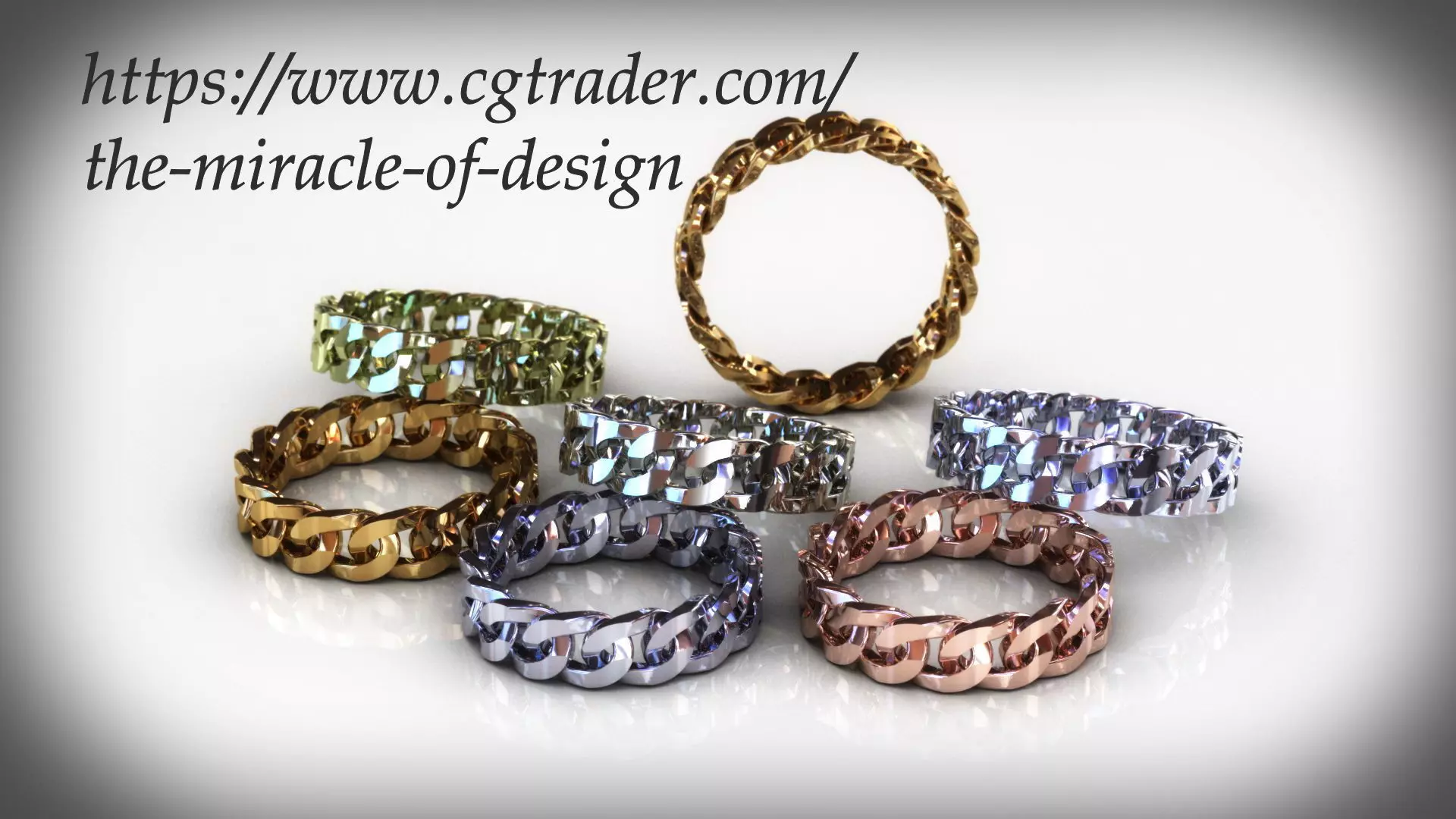 Cuban chain ring Free 3D print model