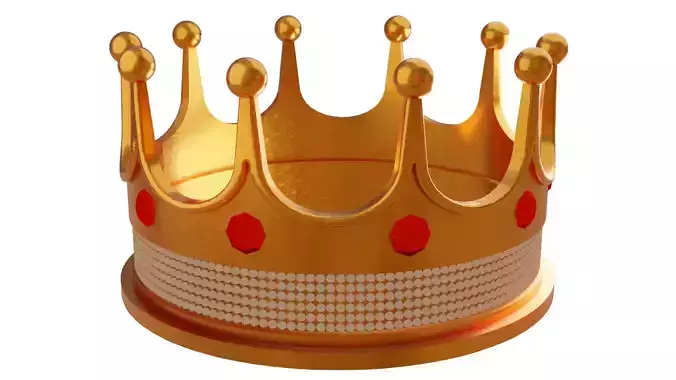3D Crown golden