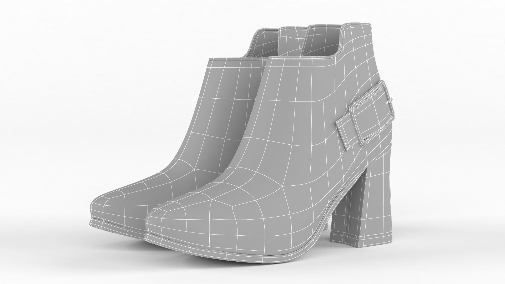 Women Shoes 3D model_6