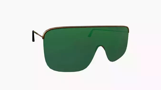 Sunglass I09 Copper Green - Character Design Fashion Low-poly 3D model