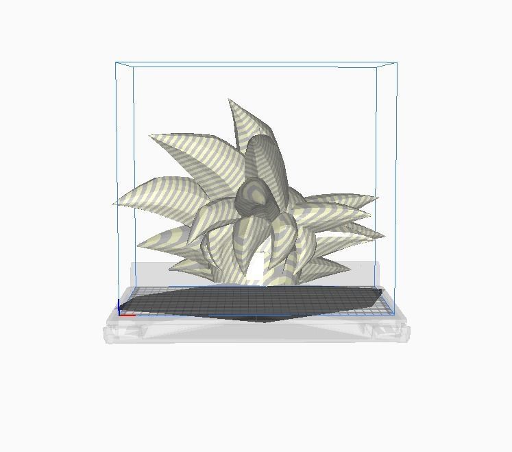 Goku Hair 3D print model_3