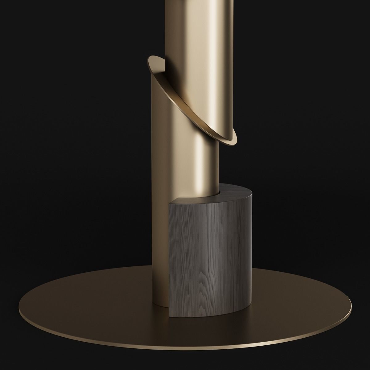 Shake Design Flow Table with decoration 3D model_4