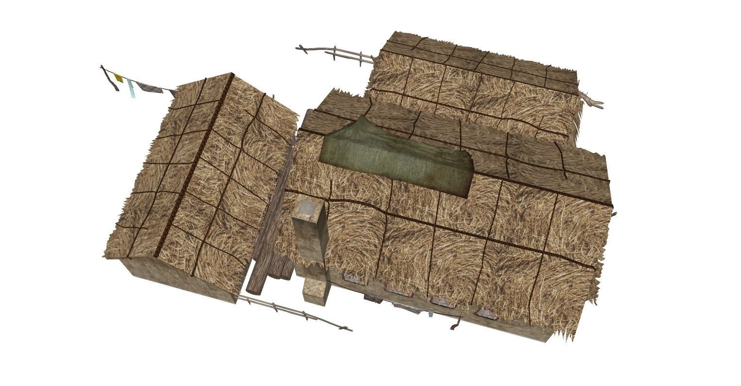 Village Design 2 Low-poly 3D model_13